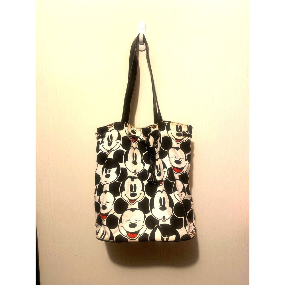 Vintage Mickey & Co. Disney Tote Bag – Black/White Print – Honey Fashions NY